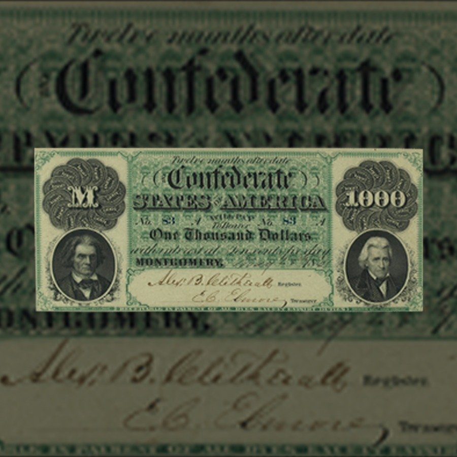 Issues Of The Confederate States Of America 