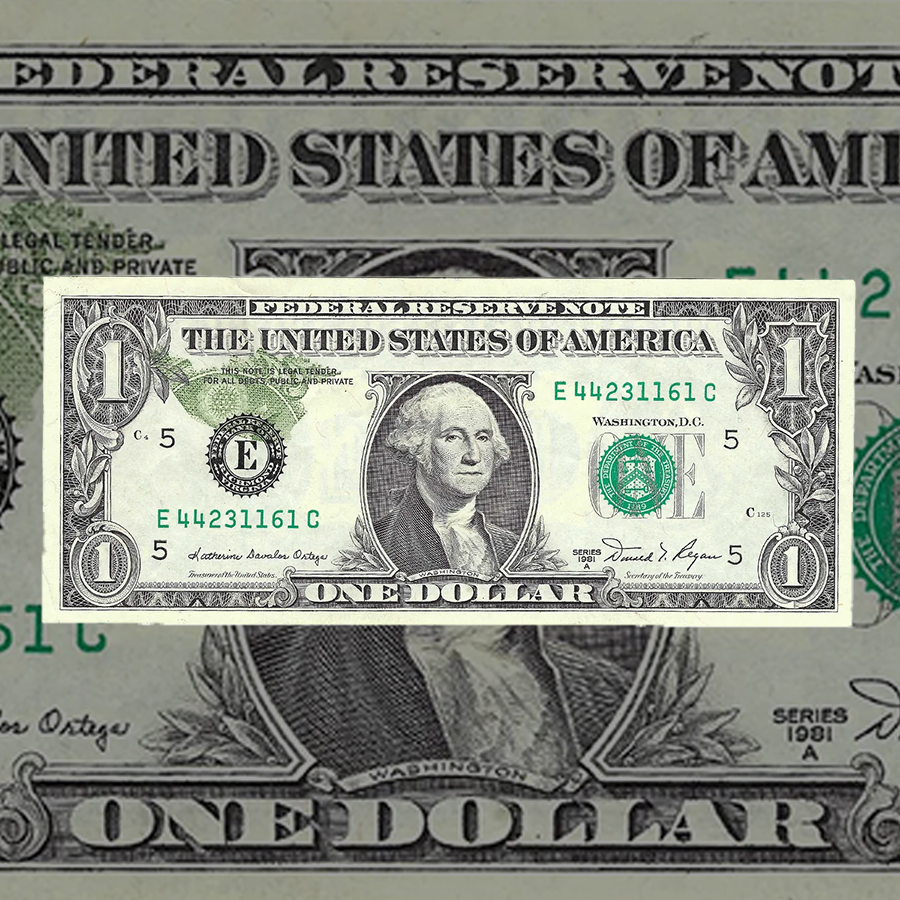 Small Size $1 Federal Reserve Notes 