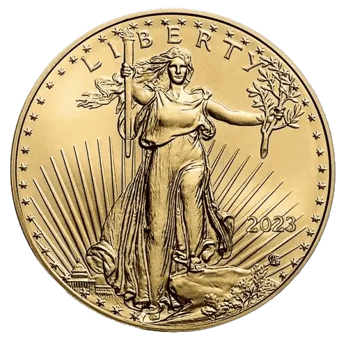 The American Gold Eagle Coin Head