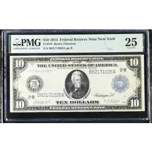 $10 1914 Red Seal Federal Reserve Notes 910