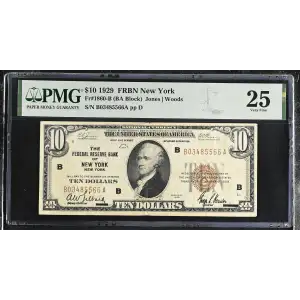 $10 1929 brown seal Small Federal Reserve Bank Notes 1860-B