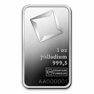 1oz Valcambi Palladium Minted Bar