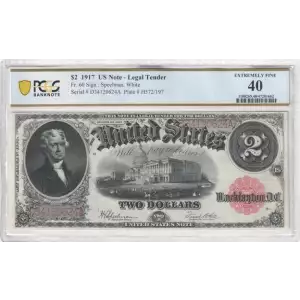 $2  Small Red, scalloped Legal Tender Issues 60 (2)