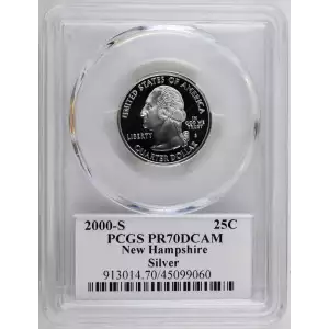 2000-S 25C New Hampshire Silver, DCAM (2)