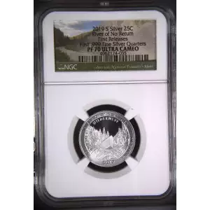 2019 S River of No Return - FR 1st .999 Fine Silver Qtr ULTRA CAMEO (2)