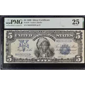 $5 1899 Blue Silver Certificates 278