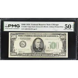 $500 1934  High Denomination Notes 2201-G