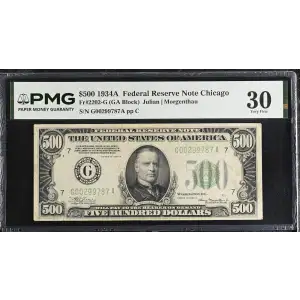 $500 1934-A.  High Denomination Notes 2202-G (2)