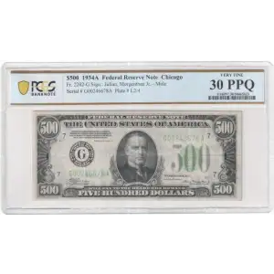 $500 1934-A.  High Denomination Notes 2202-G (2)