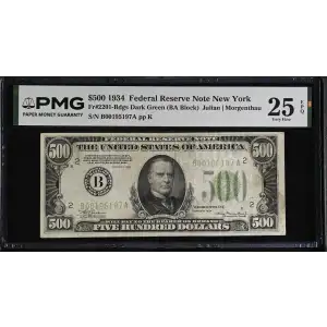 $500 1934  High Denomination Notes 2201-B (2)