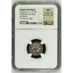 Roman Republic D.Silanus L.f., AR Denarius  (2)