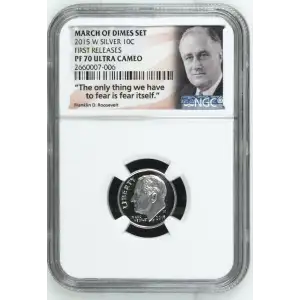2015 W MARCH OF DIMES SET FIRST RELEASES OFFICIAL US MINT SET ULTRA CAMEO (2)