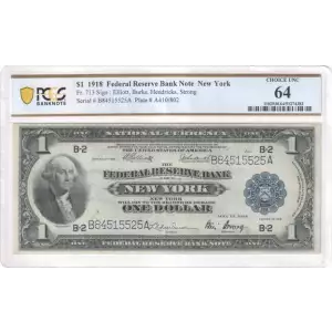 $1 1918  Federal Reserve Bank Notes 713 (2)