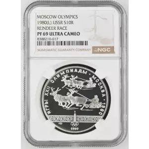 1980(L) REINDEER RACE MOSCOW OLYMPICS ULTRA CAMEO (2)